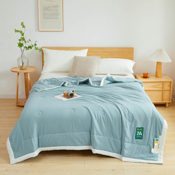 Antibacterial Raw Cotton Washable Summer Cool Quilt - Image 3