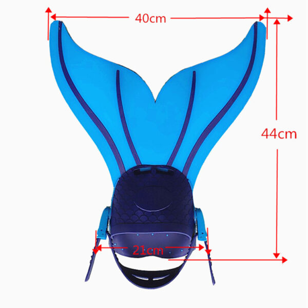 Unisex Adjustable Swim Fin Foot Flipper Swimming Training Accessory Swimming Foot Flipper Diving Feet Tail - Image 7