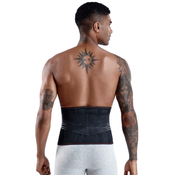 Back Support Weight Loss Brace Belt Lumbar Lower Waist Double Adjust Back Pain Relief Waist Support Sport Springs Belt - Image 3