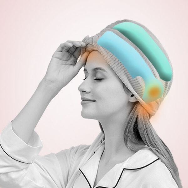 Home Air Wave Head Massager Air Pressure Head Instrument And Air Bag Hot Compress Help Sleep - Image 4