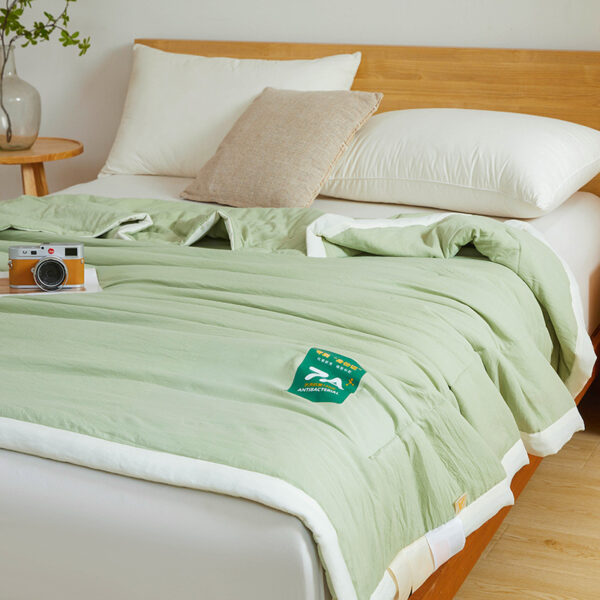 Antibacterial Raw Cotton Washable Summer Cool Quilt - Image 2