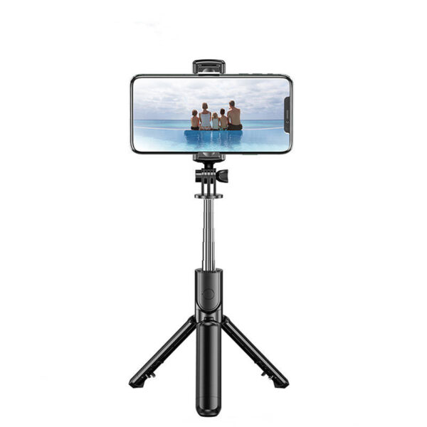 Compatible with Apple, Bluetooth Selfie Stick Mobile Remote Control Tripod - Image 5