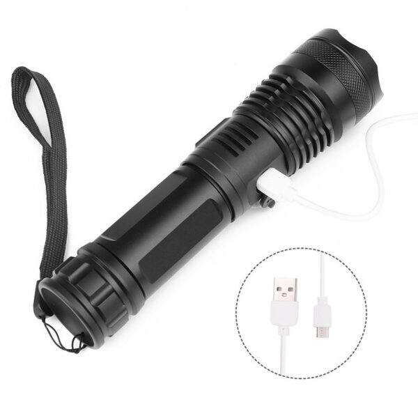 USB Charging Zoom P50 Flashlight - Image 2