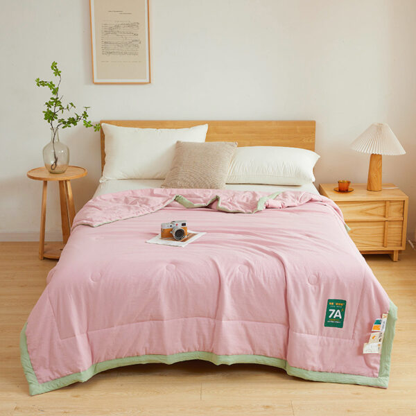 Antibacterial Raw Cotton Washable Summer Cool Quilt - Image 7