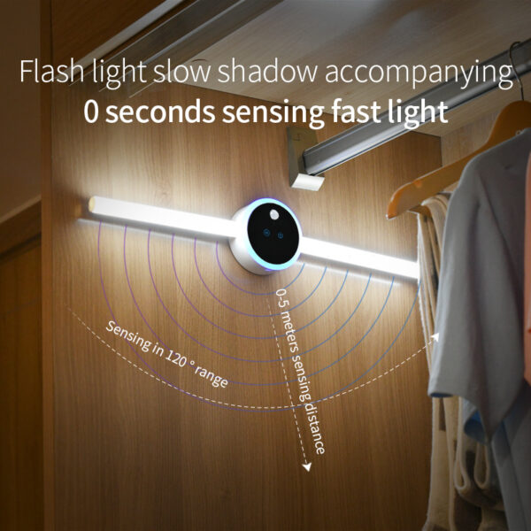 Smart Cabinet Light Clock Timing Sensor Light Removable LED Wardrobe Light Manual Sweep Switch Light - Image 5