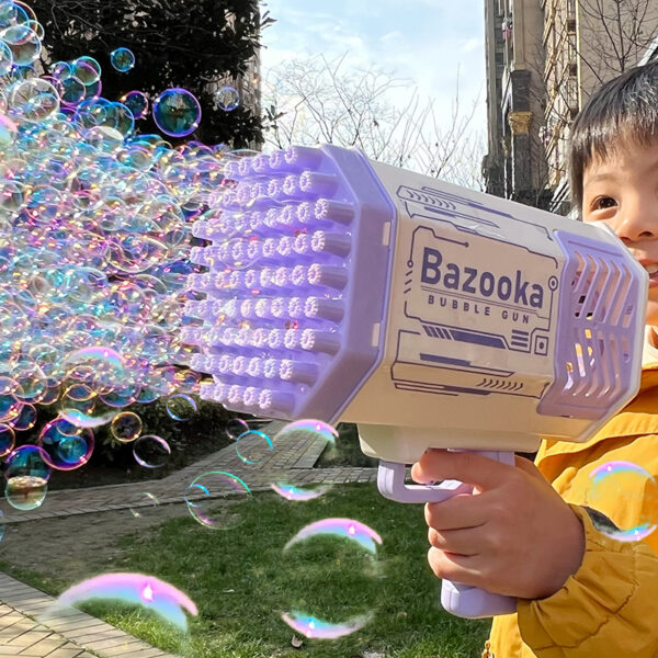 Children's Porous Bubble Blowing Electric Toy - Image 6