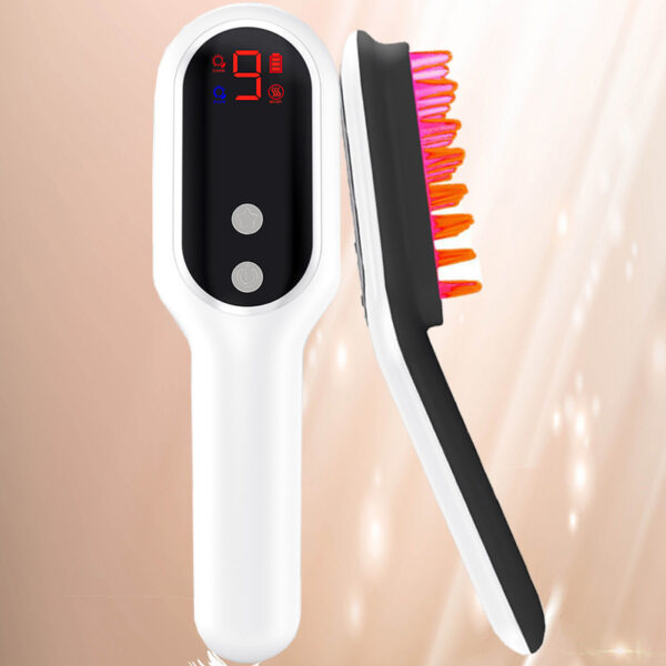 Electric Head Massager Magnetic Therapy Hair Growth Comb Blue Red Light Scalp Massage Brush Relieve Fatigue Pressure LED Display - Image 5