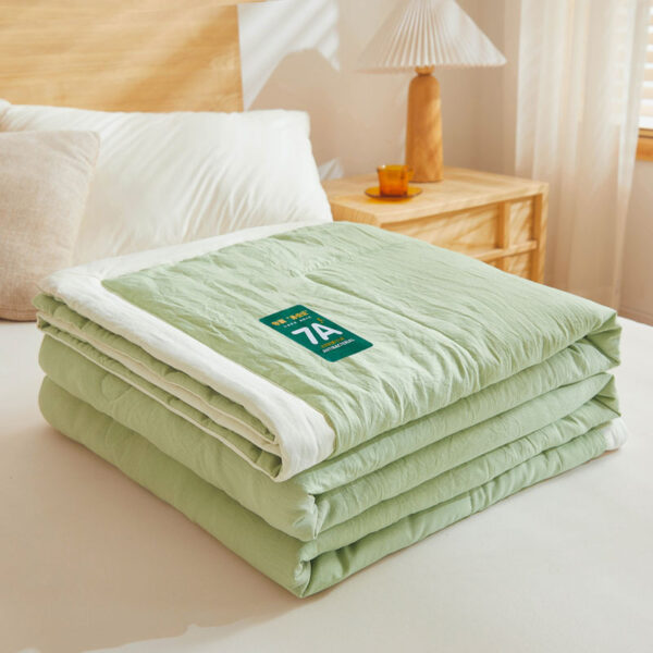 Antibacterial Raw Cotton Washable Summer Cool Quilt - Image 8