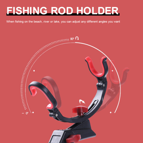 360 Degree Adjustable Fishing Pole Holder Universal Fishing Foldable Bracket Sea Lake Fish Rod Rack Stand Fishing Accessories - Image 10