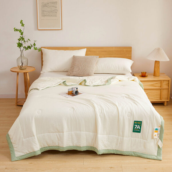 Antibacterial Raw Cotton Washable Summer Cool Quilt - Image 9