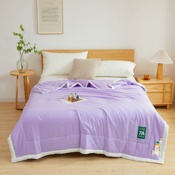 Antibacterial Raw Cotton Washable Summer Cool Quilt - Image 6