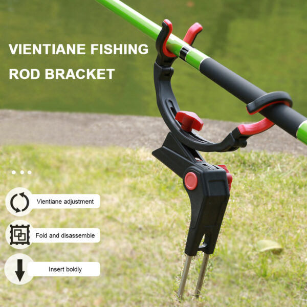 360 Degree Adjustable Fishing Pole Holder Universal Fishing Foldable Bracket Sea Lake Fish Rod Rack Stand Fishing Accessories - Image 2